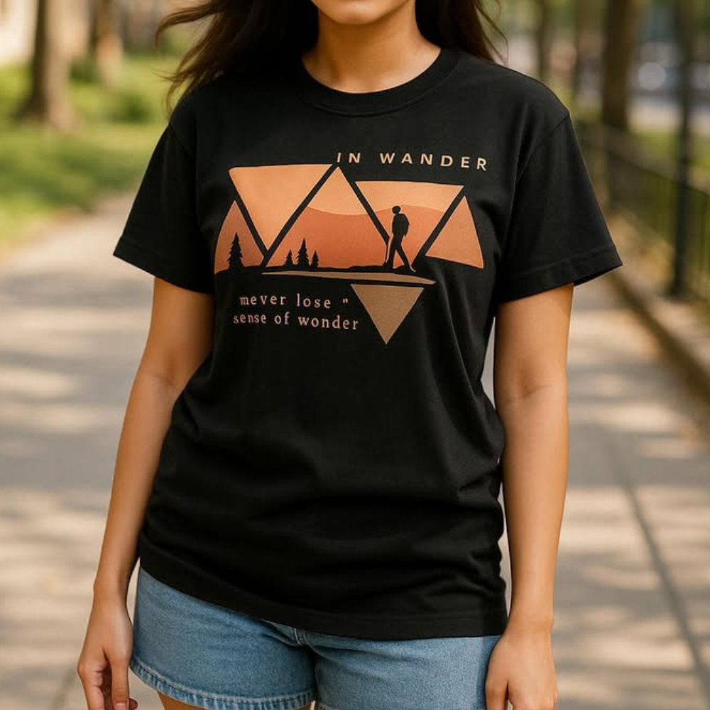 T-Shirt z Grafiką Outdoor